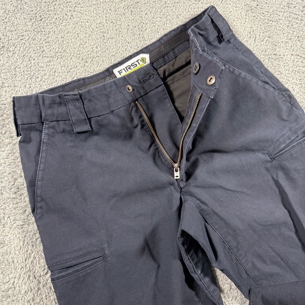 First Tactical Pants Mens 32x29 Blue Ripstop Cargo Workwear Utility‎